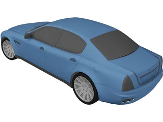 Maserati Quattroporte (2004) 3D Model