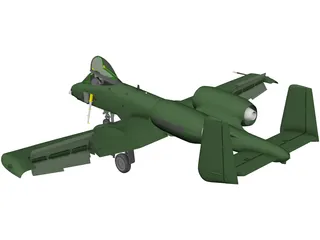 A-10 Thunderbolt II 3D Model