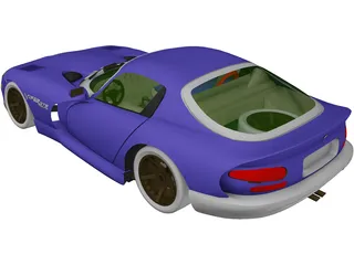 Dodge Viper GTS (1992) 3D Model