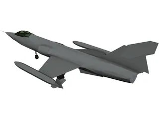 Lockheed F-104 Starfighter 3D Model