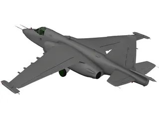 Sukhoi Su-25 Frogfoot 3D Model