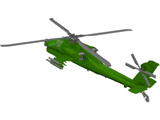 Boeing AH-64 Apache 3D Model