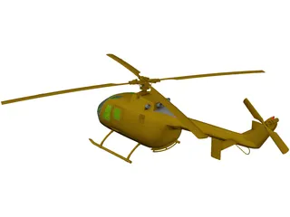 MBB BO 105 3D Model