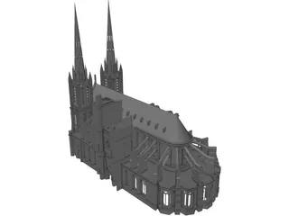 Cathedral Clermont 3D Model