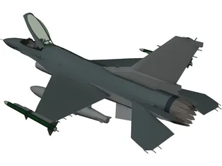 F-16C 3D Model