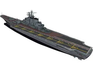 Kiev Russian Aircraft Carrier 3D Model