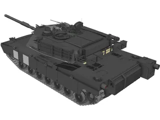M1A2 Abrams 3D Model
