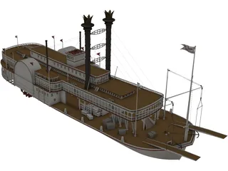 Mississippi Queen 3D Model