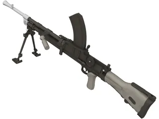 303 Bren MK1 Machinegun 3D Model