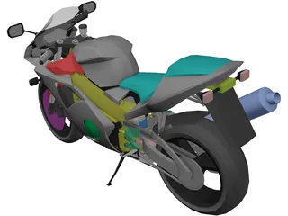 Honda CBR 959RR 3D Model