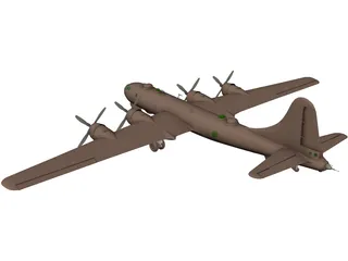 Boeing B-29 Superfortress 3D Model