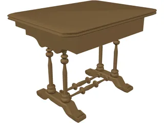 Table Biedermeier 3D Model