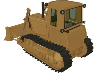 Bulldozer Fiat FD14-E 3D Model