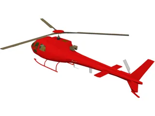 Eurocopter AS-350 Ecureuil 3D Model