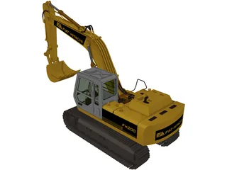 Excavator Fiat Hitachi FH200 3D Model