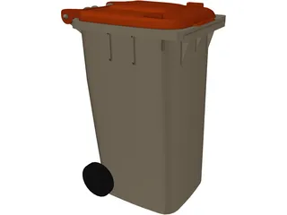 Garbage Can 3D Model