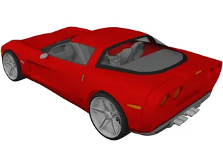 Chevrolet Corvette Z06 (2007) 3D Model