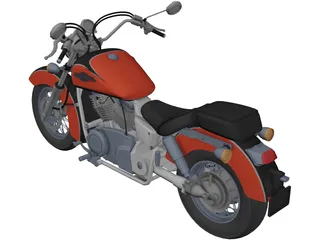Honda Shadow UT 1100 Ace 3D Model