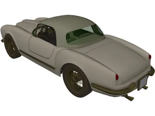 Lancia Aurelia B24 Spider (1955) 3D Model