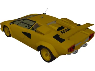 Lamborghini Countach (1978) 3D Model