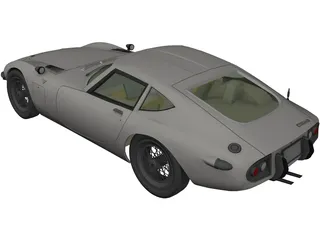 Toyota 2000GT (1967) 3D Model