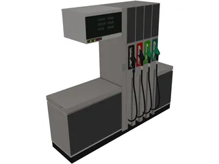 Petrol Pump 3D Model