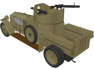 Rolls Royce Mk I (1925) 3D Model