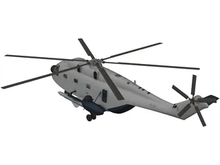 Aerospatiale SA 321 Super Frelon 3D Model