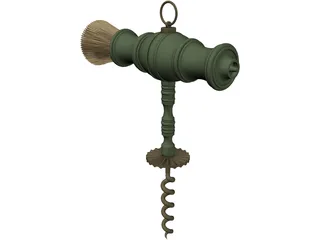 Victorian Corkscrew 3D Model