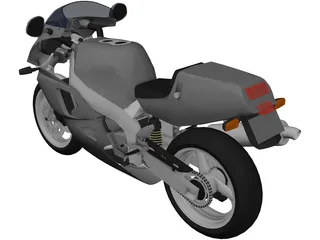 Yamaha FZR750R 3D Model