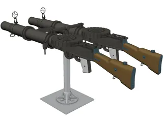 Lewis Mark I (.303 in) 3D Model