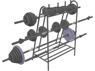 B Weight Lifting Senior (30 mm) 3D Model