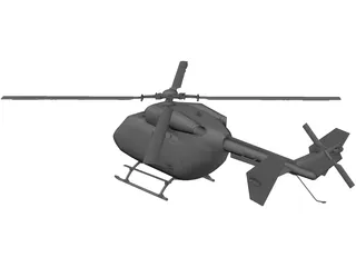 MBB/Kawasaki BK 117 Rescue 3D Model