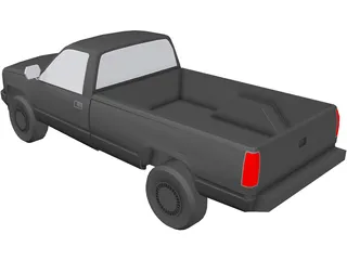 Chevrolet S10 Pickup (1991) 3D Model