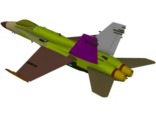 F-18C 3D Model