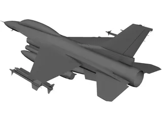 F-16D 3D Model