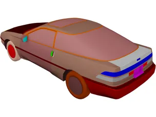 Ford Probe (1989) 3D Model