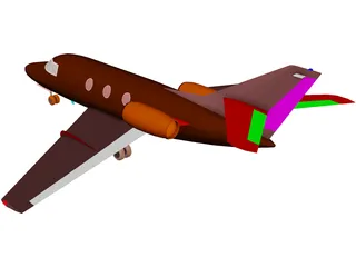 Dassault Falcon 100 3D Model
