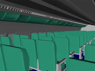 Airbus A300 Interior 3D Model