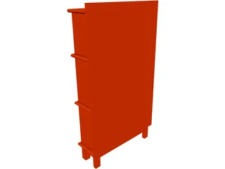 Bookcase 3D Model