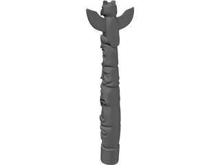 Totem Pole 3D Model