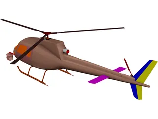 Eurocopter AS-350 Ecureuil 3D Model