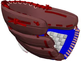 Baseball Glove 3D Model