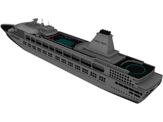 Cruise Ship 3D Model