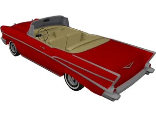 Chevrolet BelAir Convertible (1957) 3D Model