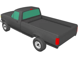 Ford F350 Pickup (1993) 3D Model