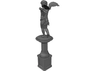 Cupid Statue 3D Model