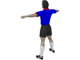 Soccer Player 3D Model