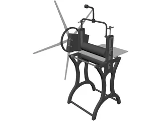 Antique Press 3D Model
