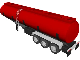 Tank Trailer 3D Model